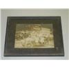 Image 1 : FRAMED MOUNTED PHOTO OF A DECORATED PARADE CAR W/ ADULT & CH