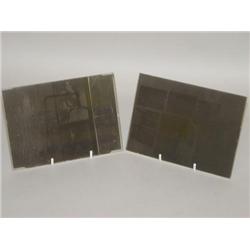 (2) 19TH CENT. GLASS PLATE PHOTOGRAPH NEGATIVES OF SEXUALLY 