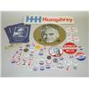 Image 1 : LARGE LOT OF BARRY GOLDWATER & HUBERT HUMPHREY POLITICAL CAM