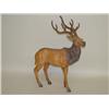 Image 1 : LEATHER COVERED & PAINT DECORATED PAPIER MACHE ELK W/ PLASTI