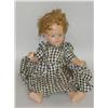 Image 1 : 13" COMPOSITION DOLL W/ CLOSED MOUTH W/ OLD PAPER CLOTHING-U
