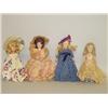 Image 1 : (4) APPROX. 7" UNMARKED COMPOSITION & HARD PLASTIC FEMALE CH