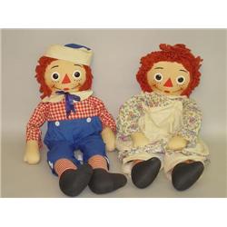 KNICKERBOCKER RAGGEDY ANNE & ANDY DOLLS