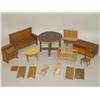 Image 1 : TRAY LOT WOODEN DOLL FURNITURE TO INCLUDE CEDAR CHEST SETTEE