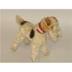 8 1/2" TERRIER STUFFED DOG TOY (PROBABLY STEIFF)