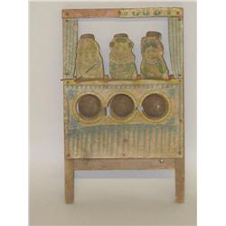 EARLY PUNCH & JUDY BAG TOSS GAME W/ PAPER LITHO FRONT