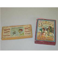 (2) EARLY GAMES: (1) CAMELOT BY PARKER BROS. & (1) PIRATE & 