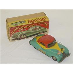 6 1/4" JAPANESE TIN LITHO FRICTION JAGUAR OFFICIAL PACE CAR 