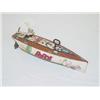 Image 1 : 7 1/4" POPEYE TIN LITHO WIND-UP SPEED BOAT BY KFS INC/TM HEA