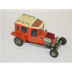10 1/2" ALPS JAPANESE TIN TOY HOT ROD