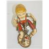 Image 1 : 8 1/2" UNIQUE ART TIN LITHO WIND-UP KIDDY CYCLIST