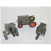 Image 1 : LOT (3) TIN TOYS: (2) 7 1/2" TIN CANNONS (HOWITZERS)- (1) MA
