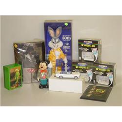 (9) DIFFERENT MISC. TOYS: 50TH BIRTHDAY BUGS BUNNY DOLL, 101