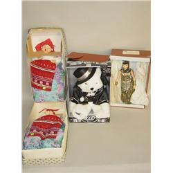 (4) DOLLS: (1) EFFANBEE CLAUDETTE COLBERT AS CLEOPATRA, (1) 