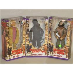 (3) PLANET OF THE APES ACTION FIGURES: (1) DR. ZAIUS, (1) CO