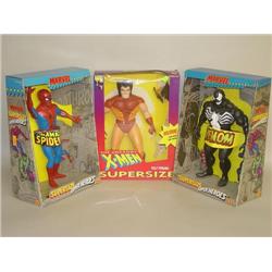 (2) MARVEL ACTION FIGURES: (1) VENOM & (1) SPIDERMAN, TOGETH