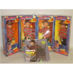 LOT (4) NIGHTMARE ON ELM STREET TALKING FREDDY KRUEGER ACTIO