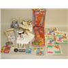 Image 1 : BOX OF MISC. TOYS INCLUDING STUFFED CHRISTMAS STOCKING, (4) 