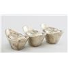 Image 1 : Three Chinese Silvered Ingot Boat Money