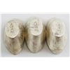 Image 5 : Three Chinese Silvered Ingot Boat Money
