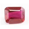 Image 1 : 8.60ct Emerald Cut Natural Red Ruby GGL Cert