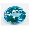 Image 1 : 7.60ct Oval Cut Natural Indicolite Tourmaline GGL
