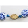 Image 4 : Chinese Longevity Porcelain Necklace