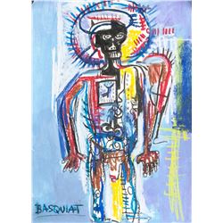 Jean-Michel Basquiat American Mixed Media on Paper