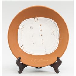 Lucio Fontana Argentine-Italian Ceramic Plate