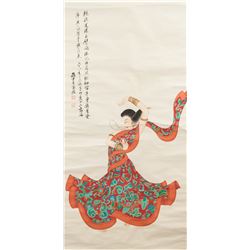 Sun Yunsheng 1918-2000 Chinese Watercolor Dancing