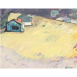 Fritz Schwaderer 1901-1974 American Oil On Board