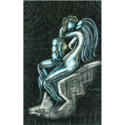 Man Ray American Acrylic on Velvet Galerie Beyeler