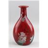 Image 2 : European Red Glass Bottle Signed MUESTRA
