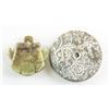 Image 2 : Lot of 2 Archaistic Jade Carved Pendants