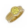Image 3 : 1.5 ctw Fancy Yellow Diamond Ring 18K Yellow Gold - REF-469R3K