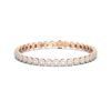Image 3 : 8 ctw Diamond Bracelet 18K Rose Gold - REF-457F8M