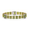Image 1 : 17.79 ctw Tourmaline & Diamond Bracelet 14K Yellow Gold - REF-297W8H