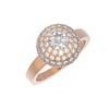 Image 3 : 2 ctw Diamond Ring 18K Rose Gold - REF-238M4G