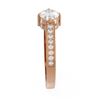 Image 2 : 1.26 ctw Oval Diamond Ring 18K Rose Gold - REF-313N5F