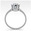 Image 3 : 1.0 ctw VS/SI Diamond Engagment Ring 18k White Gold - REF-283K5Y