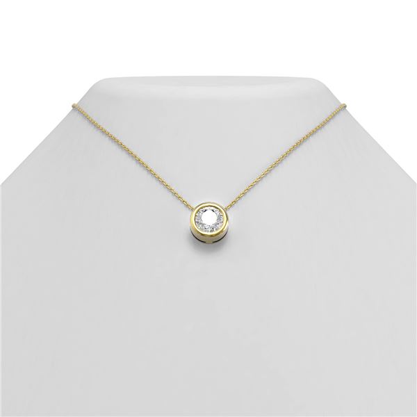 2 ctw Diamond Necklace 18K Yellow Gold - REF-828X4A