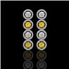 Image 1 : 5.50 ctw Canary & Diamond Micro Pave Earrings 18K White Gold - REF-592Y3X