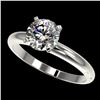 Image 1 : 1.50 ctw Certified Quality Diamond Engagment Ring 10k White Gold - REF-271G8W