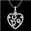 Image 1 : 1.15 ctw Micro Pave VS/SI Diamond Designer Designer 14k White Gold - REF-118F2M