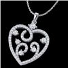 Image 2 : 1.15 ctw Micro Pave VS/SI Diamond Designer Designer 14k White Gold - REF-118F2M