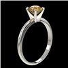 Image 3 : 1.04 ctw Certified Intense Yellow Diamond Engagment Ring 10k White Gold - REF-153Y4X