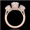 Image 1 : 3.06 ctw VS/SI Diamond Solitaire Art Deco 3 Stone Ring 18k Rose Gold - REF-576Y4X