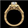 Image 1 : 1.91 ctw VS/SI Diamond Solitaire Art Deco Ring 18k Yellow Gold - REF-543Y6X