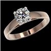 Image 2 : 1.27 ctw Certified Quality Diamond Engagment Ring 10k Rose Gold - REF-177M8G