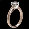 Image 3 : 1.26 ctw Certified Quality Diamond Engagment Ring 10k Rose Gold - REF-177R8K